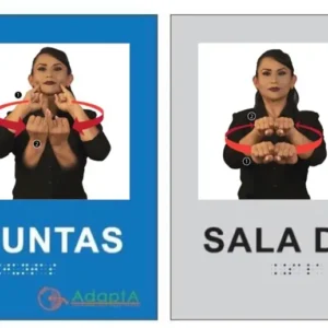 PLACA BRAILLE INCLUSIVA 25X40 CM