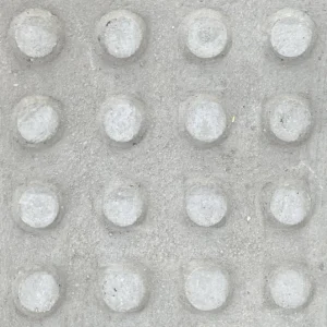 PISO PODOTÁCTIL FERROCEMENTO ADVERTENCIA