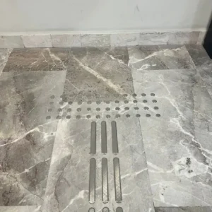 PISO PODOTÁCTIL ACERO INOXIDABLE ADVERTENCIA